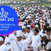 Berikut beberapa fakta di balik aksi damai 212 yang berlangsung pada hari ini, 2 Desember di Monas. (Via: Bintang.com/Adrian Putra)
