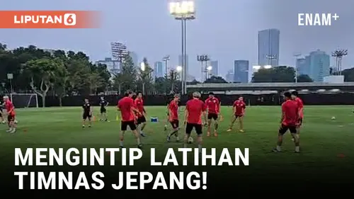 VIDEO: Komplit! Timnas Jepang Gelar Latihan Jelang Lawan Indonesia