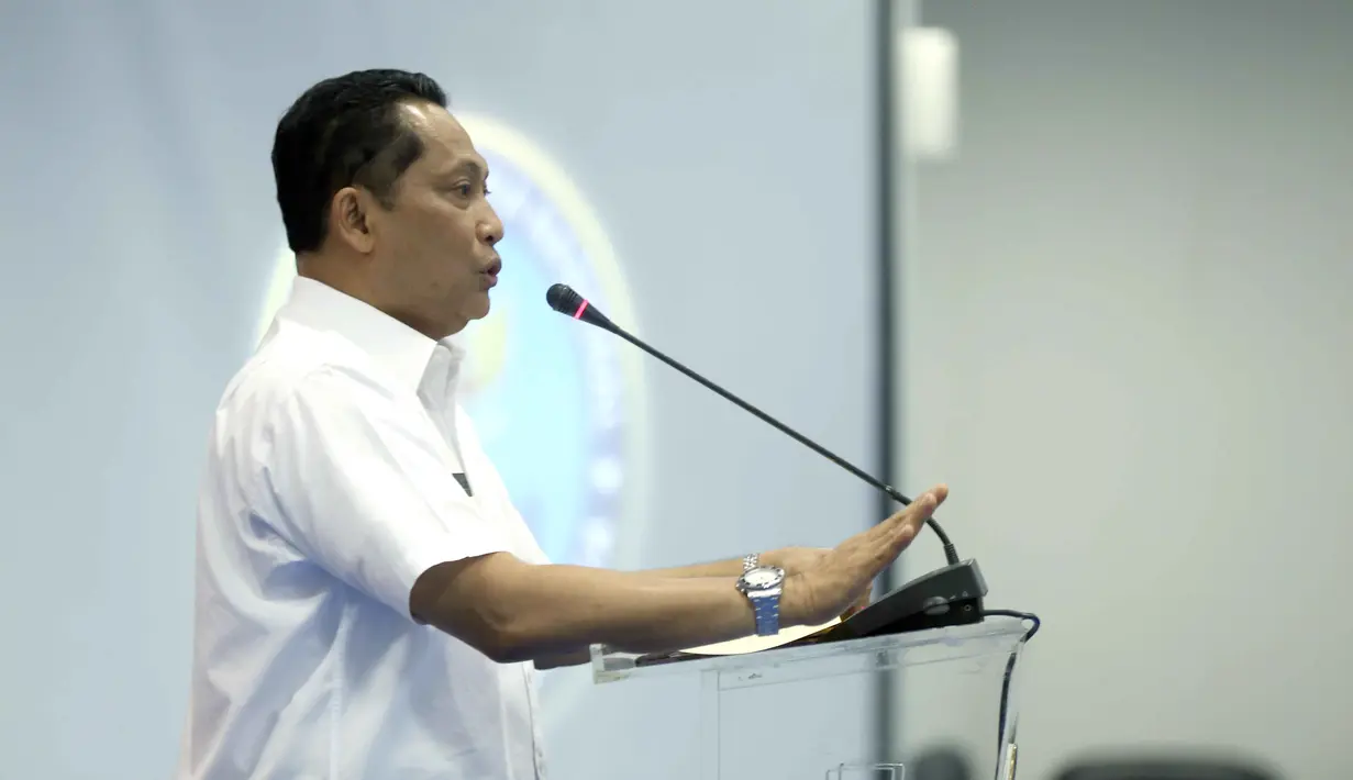 Dukungan penuh diberikan Budi Waseso untuk ajang pemilihan ini. Menurutnya, para Puteri Indonesia memiliki peran yang sangat penting untuk mengedukasi serta memberantas narkoba. (Nurwahyunan/Bintang.com)