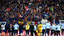 Ribuan suporter Prancis menyambut meriah kemenangan Les Bleus atas Portugal. (PATRICIA DE MELO MOREIRA/AFP)