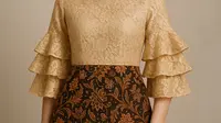 7 Model Batik Brokat Kombinasi Lengan Tiga Lapis Terbaru 2025