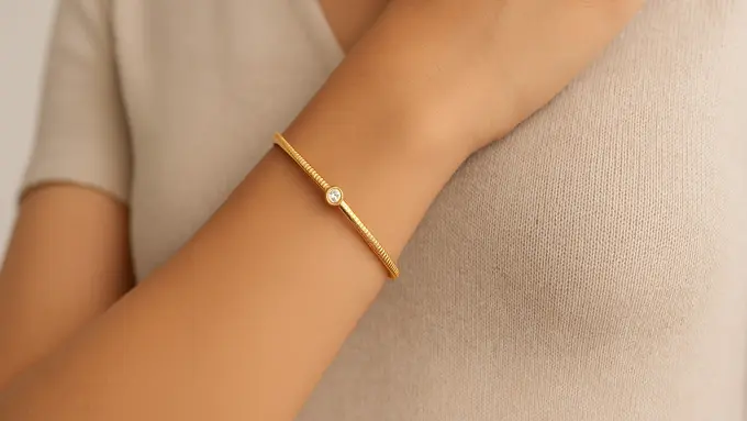 Model Gelang Emas 24 Karat 5 Gram yang Paling Hits Tahun Ini/Ilustrasi gambar AI