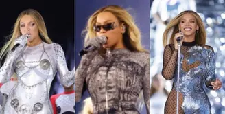 Beyonce kerap mengenakan pakaian bodysuit sebagai ciri khas saat konser dunianya tersebut. Ada berbagai macam model bodysuit yang tak biasa. @beyonce