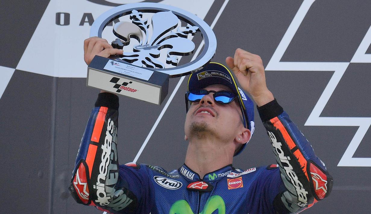 2. Maverick Vinales (Movistar Yamaha) - 111 Poin. (EPA/Luca Zennaro)