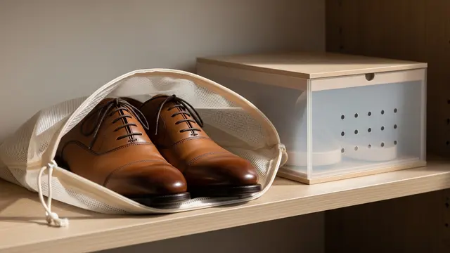 Menyimpan Sepatu Kulit di Tempat Tidak Pengap