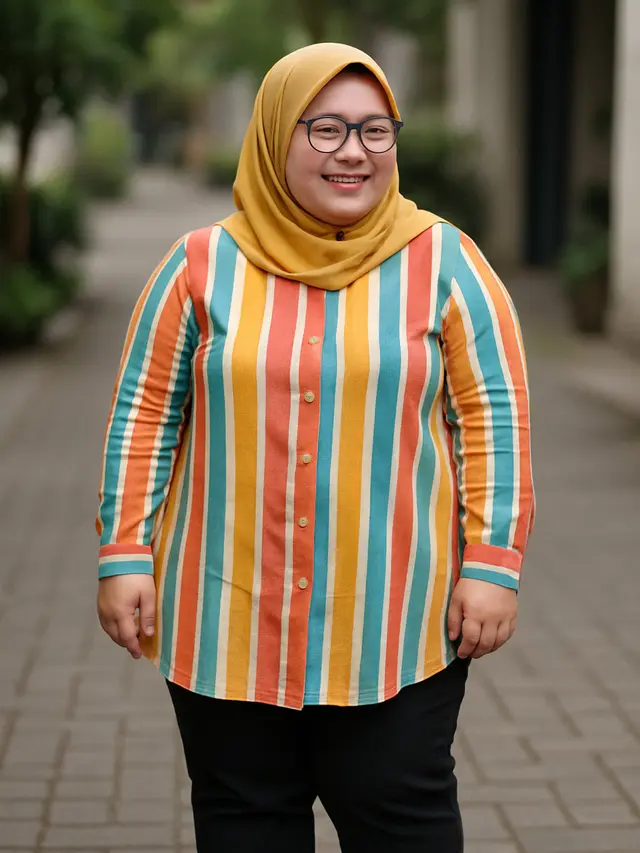 Tips Memilih Tunik untuk Orang Pendek dan Gemuk/via AI