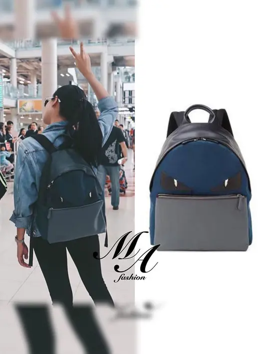 Maudy Ayunda terlihat mengenakan tas Fendi Monster Eye Backpack. Tas yang bentuknya lucu ini berharga Rp 20 juta. (Foto: instagram.com/maudyayunda.fashion)