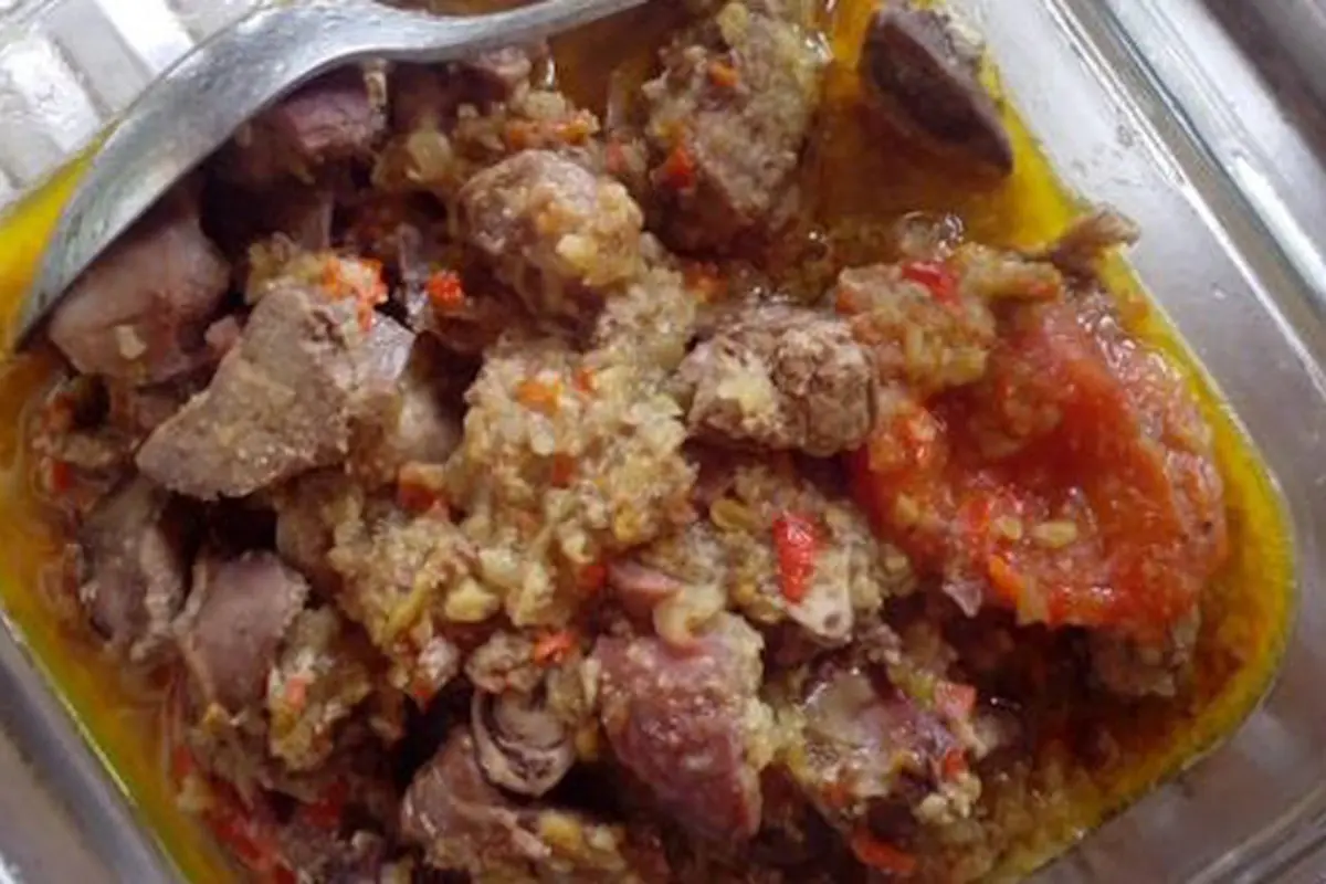 Ati ampela bumbu rujak./Copyright cookpad.com/Yuli Dwi Primawati