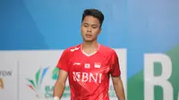 Tunggal putra Indonesia&nbsp;Anthony Sinisuka Ginting tersingkir dari Kejuaraan Asia 2022 setelah kalah dari&nbsp;Weng Hong Yang dari China di Muntinlupa Sports Complex, Manila, Filipina, Jumat (29/4) malam WIB. (foto: PBSI)