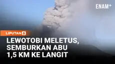 Gunung Lewotobi Laki-Laki di Kabupaten Flores Timur, Nusa Tenggara Timur, kembali mengalami erupsi pada Rabu sore, 17 Juni 2026. Berdasarkan laporan Pos Pengamatan Gunung Api, kolom abu teramati membumbung setinggi sekitar 1.500 meter di atas puncak ...