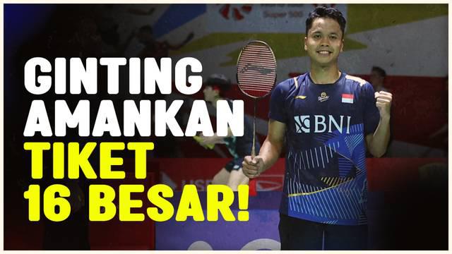 Berita video tunggal putra Indonesia, Anthony Sinisuka Ginting memastikan diri lolos ke babak 16 besar Indonesia Masters 2024 setelah kalahkan wakil Thailand Kantaphon Wangcharoen, pada Rabu (24/1/2024).