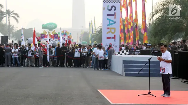 Wakil Presiden Jusuf Kalla Lepas Parade Asian Games 2018