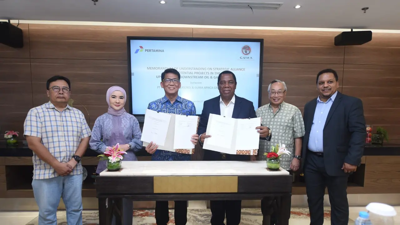 PT Pertamina (Persero) menandatangani MoU dengan Guma Africa Group Limited untuk aliansi strategis proyek-proyek potensial di bisnis hulu hingga hilir migas di Afrika.