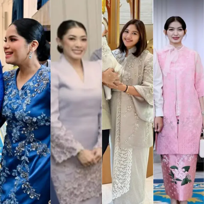 Gaya Menantu SBY dan Jokowi saat Lebaran 2025