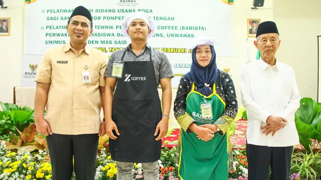 Ratusan Santri Dibekali Keterampilan Boga dan Barista, Gus Yasin: Upaya Entaskan Kemiskinan