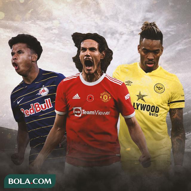 Ilustrasi - Karim Adeyemi, Edinson Cavani, Ivan Toney