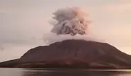 Erupsi Gunung Ruang, di Kabupaten Kepulauan Sitaro Sulut, pada Jumat 19 April 2024 pukul 17:06 Wita.