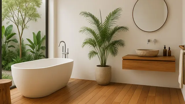 8 Model Kamar Mandi dengan Konsep Alam yang Estetik, Desain Simpel dan Menenangkan