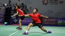 Hafiz Faizal/Serena Kani, pasangan yang kini berada di luar pelatnas dan baru saja "diceraikan" dengan pasangannya masing-masing ini harus angkat koper usai kalah dari pasangan Malaysia, Soong Joo Ven/Goh Liu Ying yang juga baru dipasangkan. (Bola.com/Bagaskara Lazuardi)