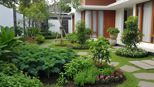 Cara Menata Pekarangan agar Menjadi Sumber Pangan Sekaligus Mempercantik Rumah/AI Generated