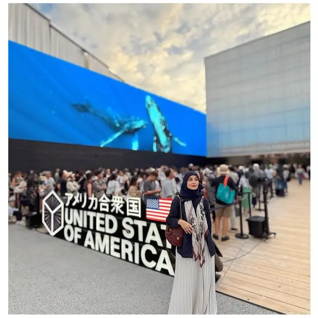 6 Gaya OOTD Shireen Sungkar di Jepang, Stylish Jelajahi World Expo 2025