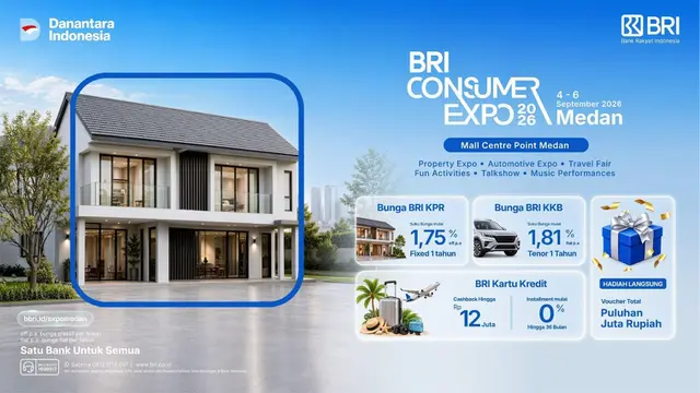 BRI Consumer Expo 2026 Hadir di Medan, Permudah Wujudkan Rumah hingga Kendaraan Impian