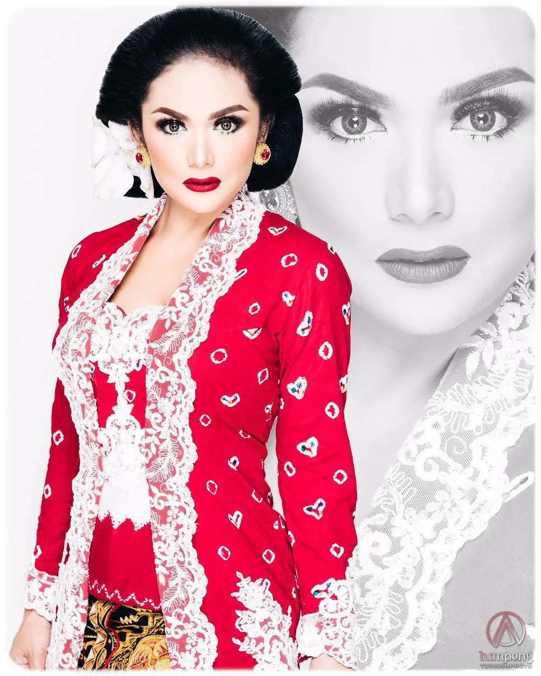 Merayakan HUT RI ke-72 artis cantik ini memakai baju daerah. (krisdayantilemos/instagram)