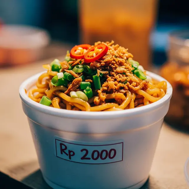 Ide Jualan Mie Harga Rp 2000 (AI)