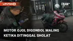 Beredar video viral terkait kasus pencurian yang tak pandang bulu. Pencurian motor tersebut terjadi di Masjid Alhadi, Cijahe, Bogor