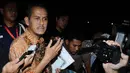 Pengunduran diri Anggito Abimanyu terkait korupsi dana haji yang menjerat mantan Menteri Agama Suryadharma Ali, Jumat (30/5/14). (Liputan6.com/Helmi Fithriansyah)