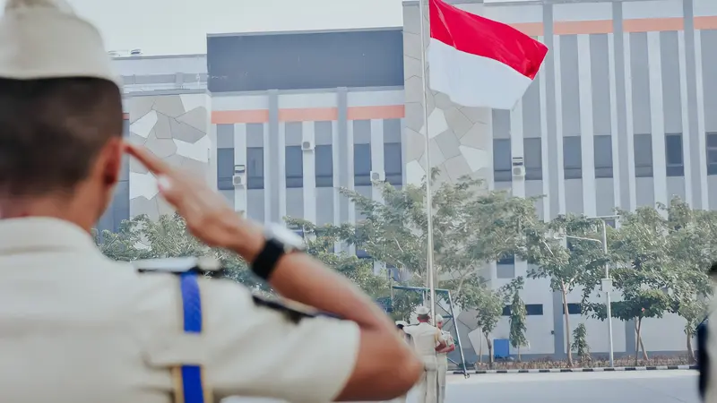 Ilustrasi bela negara, bendera Merah Putih, Indonesia