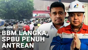 BBM Subsidi Langka di Medan, Antrean di SPBU Penuh Sesak
