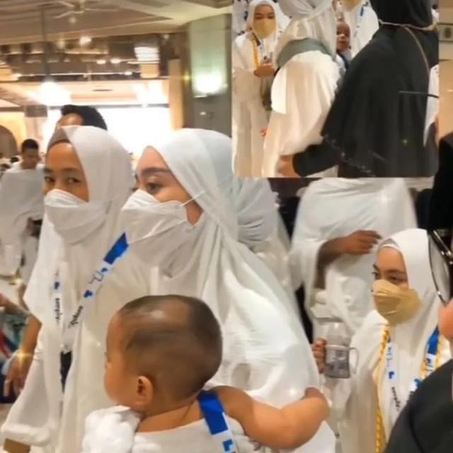 6 Potret Lesti Kejora Menangis di Depan Ka'bah, Ditenangkan Ayah dan Kakaknya