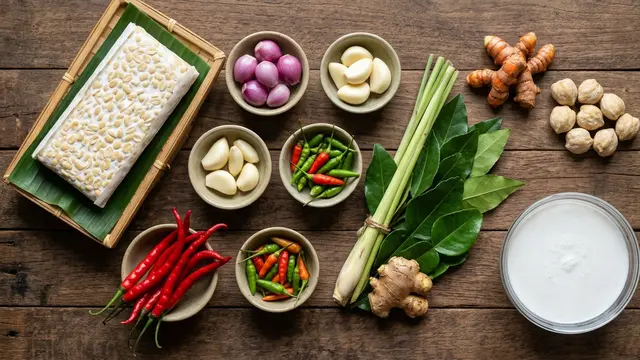 Resep Tempe Kuah Kuning Pedas (AI Generated)