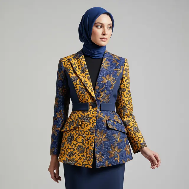 Model Atasan Batik Wanita Elegan Panjang untuk Lebaran dan Kondangan