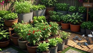 Halaman Belakang Rumah Kecil Tapi Cantik untuk Menanam Sayuran Segar