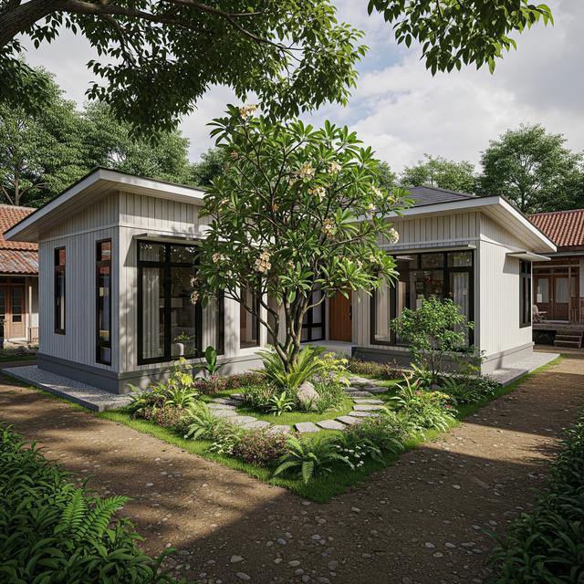9 Rumah Kecil Scandinavian di Desa dengan Kebun Belakang Mini, Harmoni ...