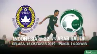 CFA - Indonesia U-22 Vs Arab Saudi (Bola.com/Adreanus Titus)