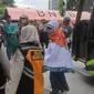 Kepulangan hemaah haji Riau di Asrama Haji Pekanbaru. (Liputan6.com/M Syukur)