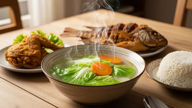 Sayur Bening Sawi Putih