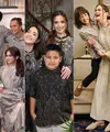 Sederet artis ini mengenakan busana sarimbit atau serasi dengan keluarga. [Instagram]