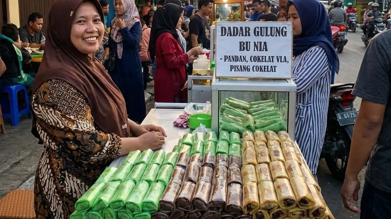 Jualan dadar gulung (Gemini AI)