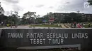 Suasana Taman Pintar Berlalu Lintas di Tebet, Jakarta, Rabu (26/12). Taman Pintar Berlalu Lintas dibangun oleh Pemprov DKI Jakarta. (Merdeka.com/Iqbal Nugroho)