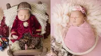 6 Gaya Pemotretan Baby Born Anak Mona Ratuliu, Berpakaian Jawa Curi Perhatian