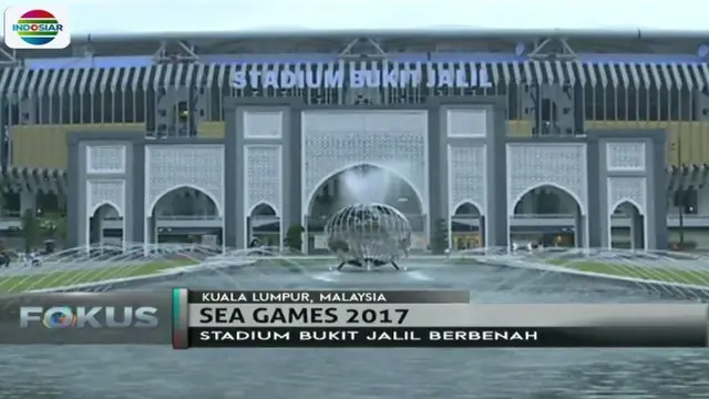 Megah dan modern jadi ciri khas Stadion Bukit Jalil yang berlokasi di Kuala Lumpur, Malaysia. 