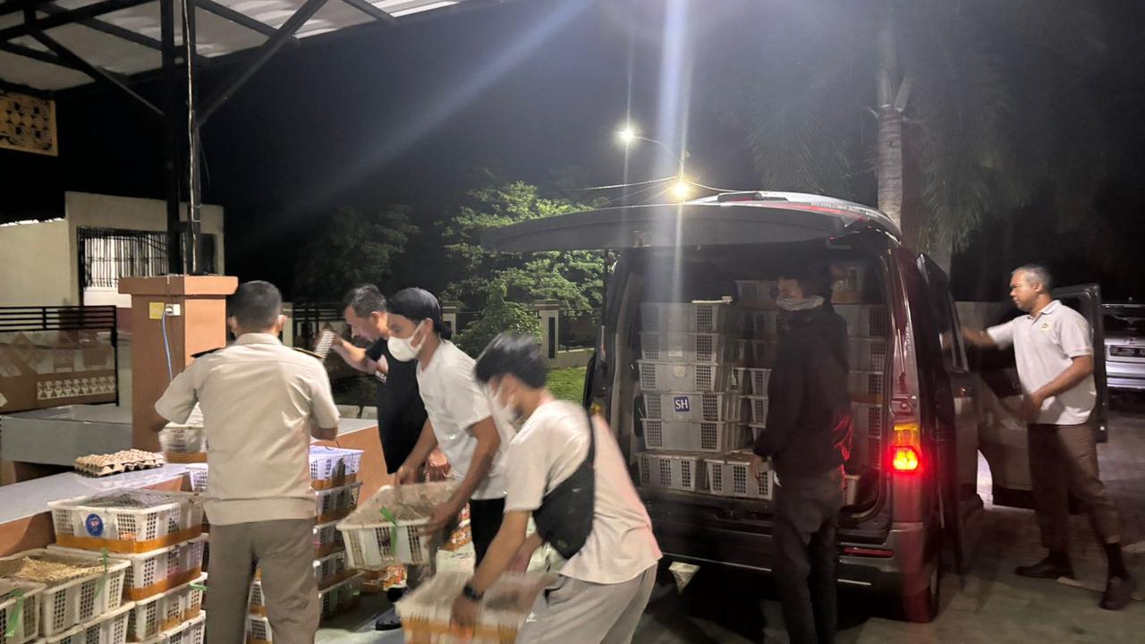 Upaya penyelundupan ribuan burung tanpa dilengkapi  dokumen yang sah berhasil digagalkan. Foto (Istimewa)