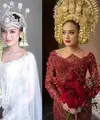 Lihat di sini beberapa potret kebaya pengantin pilihan Salshabilla Adriani di momen akad dan resepsi pernikahannya dengan Ibrahim Risyad.