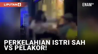 Brutal! Perkelahian Dua Wanita Antara Istri Sah dan Pelakor