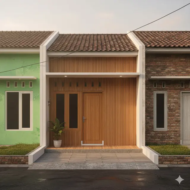 Model Rumah Kecil dengan Teras Mungil