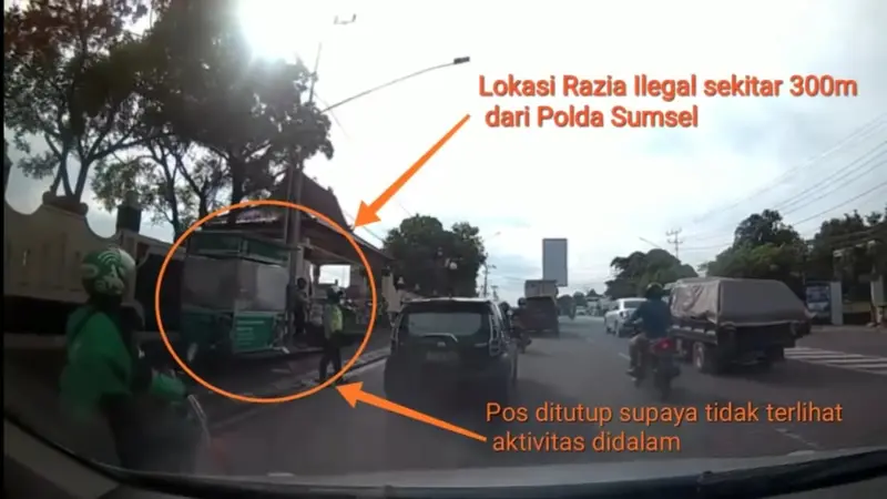 Viral Video Warga Palembang Rekam Dugaan Pungli Polisi Lalu Lintas